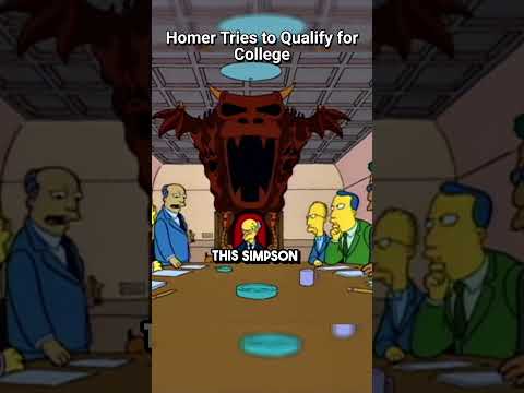 Homer Tries to Qualify for College #simpsons #shorts #thesimpsons #funny #funnyvideo