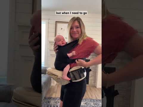 Tushbaby has you covered for effortless hands-free baby wearing with The Snug attachment. #tushbaby
