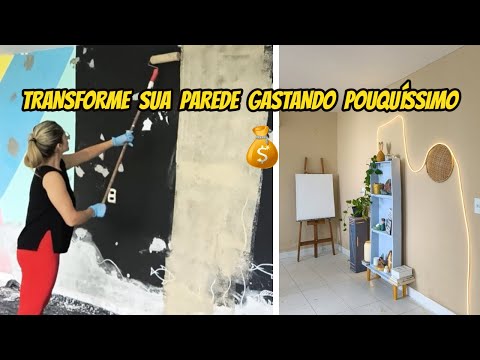 COMO CLAREAR UMA PAREDE ESCURA- PINTANDO DE COR AREIA UMA PAREDE PRETA E COM CORES VIBRANTES!