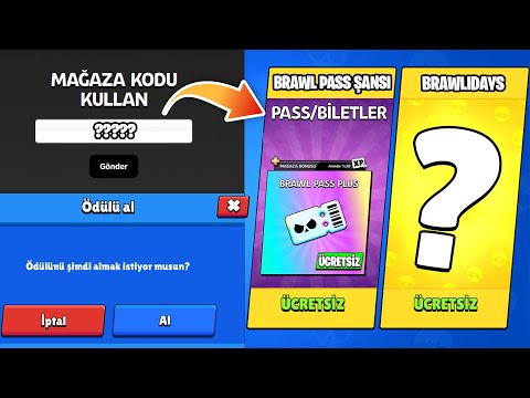 ÜCRETSİZ BRAWL PASS VEREN Link ve KOD ŞANSI | BEDAVA KARAKTER AÇIKLAMASI - Brawl Stars