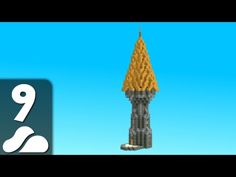 Wizard Tower | Minecraft Skyblock Let's Play Episode 9 (Bedrock/Java Server IP)