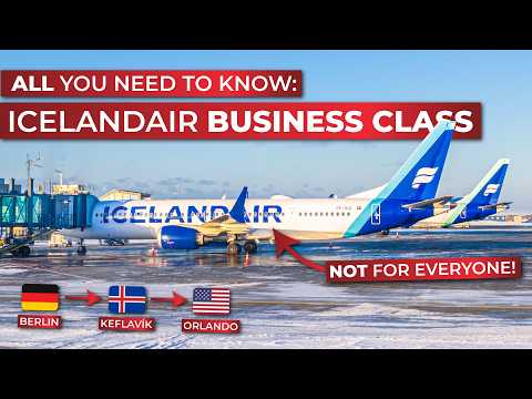 Icelandair BUSINESS CLASS on the Boeing 737MAX Berlin - Keflavík - Orlando! | BRUTALLY HONEST REVIEW