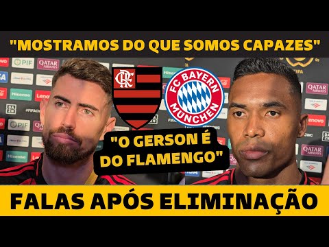 "ORGULHO E TRISTEZA" APÓS ELIMINAÇÃO JOGADORES DO FLAMENGO DESABAFAM! Veja as entrevistas!