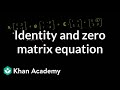 Matrix Operations and Properties