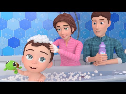 Bath Tub Song | Robot Dance Pretend Play | Nursery Rhymes & Kids Songs