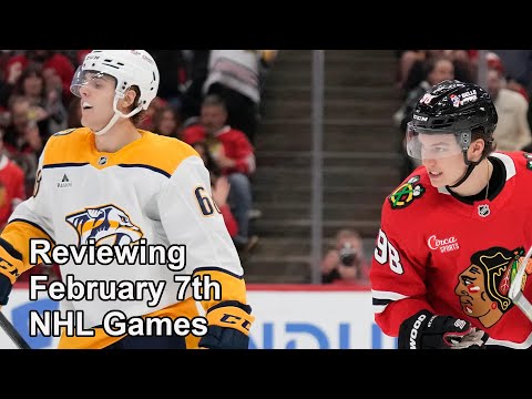 Reviewing February 7th NHL Games