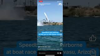 Speed boat goes airborne #subscribemychannel