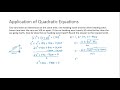 Quadratic Equations and Pythagorean Theorem
