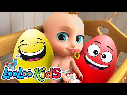 Johny Johny Sí Papa - Huevos Sorpresa de Colores para Niños - Canciones Infantiles Divertida