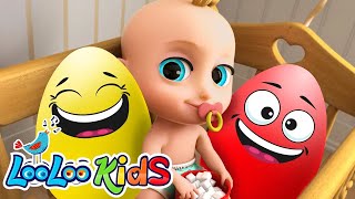 Johny Johny Sí Papa - Huevos Sorpresa de Colores para Niños - Canciones Infantiles Divertida