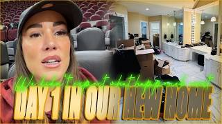 DAY 1 IN OUR NEW HOUSE!
