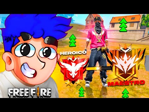 SUBIENDO PUNTOS SIN PARAR EN FREE FIRE HASTA LLEGAR A GRAN MAESTRO ELITE !!/FREEFIRE EN VIVO🔥#1