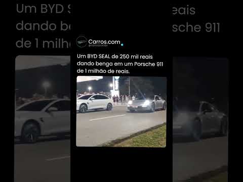 Os carros elétricos estão democratizando a potência. Esse vídeo prova isso. BYD vs Porsche 🔥