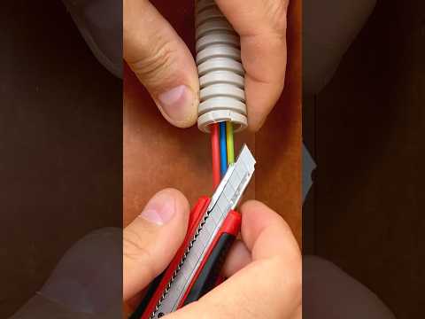 Excellent method of connecting PVC pipes for electrical wiring #diy #tips #electrician