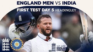 Duckett Hundred Inspires 5-Wicket Win! | Highlights - England v India Day 5 | Rothesay Test 2025