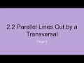 Exploring Parallel Lines and Transversals