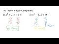 Factoring Quadratic Equations: GCF and Trinomials
