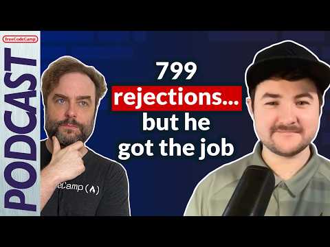 799 rejections... but he got the job! Braydon Coyer developer interview [Podcast #179]