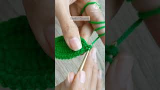 🌹Easy Crochet a Rose Flower Free pattern Tutorial on YouTube Gonkui Crochet step by step #shorts
