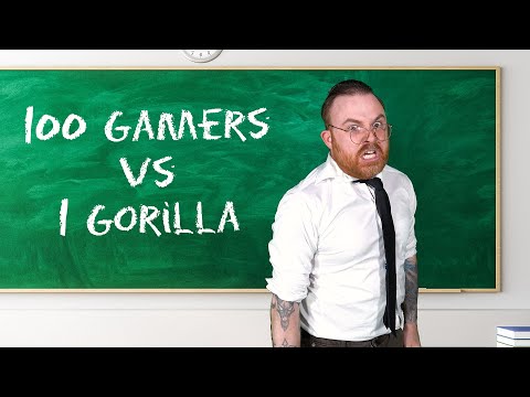 100 Gamers Vs 1 Gorilla