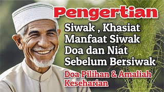SIWAK , PENGERTIA SIWAK , DAN MANFAAT SIWAK , DOA SEBELUM BERSIWAK , NIAT BERSIWAK