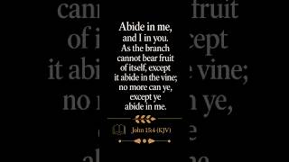 JOHN 15:4 (KJV) 🌿