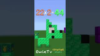 22 Times Table Song| Skip Counting Songs for Kids | Minecraft Numberblocks Counting Songs #kidssong