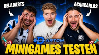 ICH TESTE DARTOM MINIGAMES MIT BELA & CARLOS 🎯😱 (Dart-Boccia)