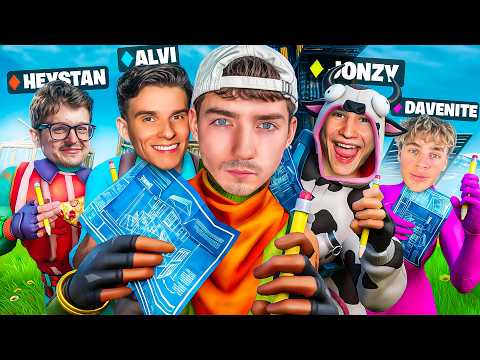 Das CREATOR BAU BATTLE in FORTNITE mit ALVI, JONZY und STAN! 😂🤣