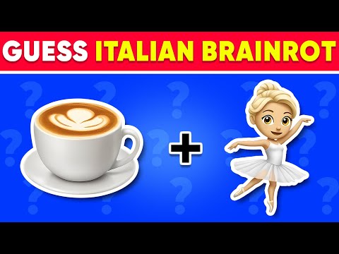 Guess the ITALIAN BRAINROT ANIMAL by EMOJI | Brainrot Quiz | Tralalero Tralala, Ballerina Cappuccina