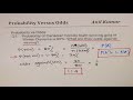Probability and Odds Concepts