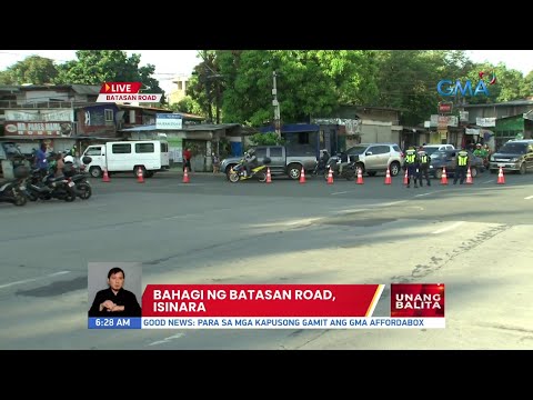 Bahagi ng Batasan Road, isinara | Videos | GMA News Online