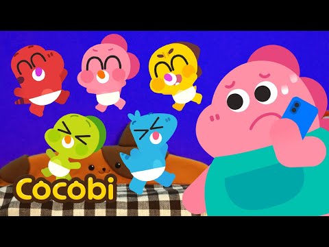 Cinco Crianças Pulando na Cama👶💨 | Canções para Crianças | Cocobi