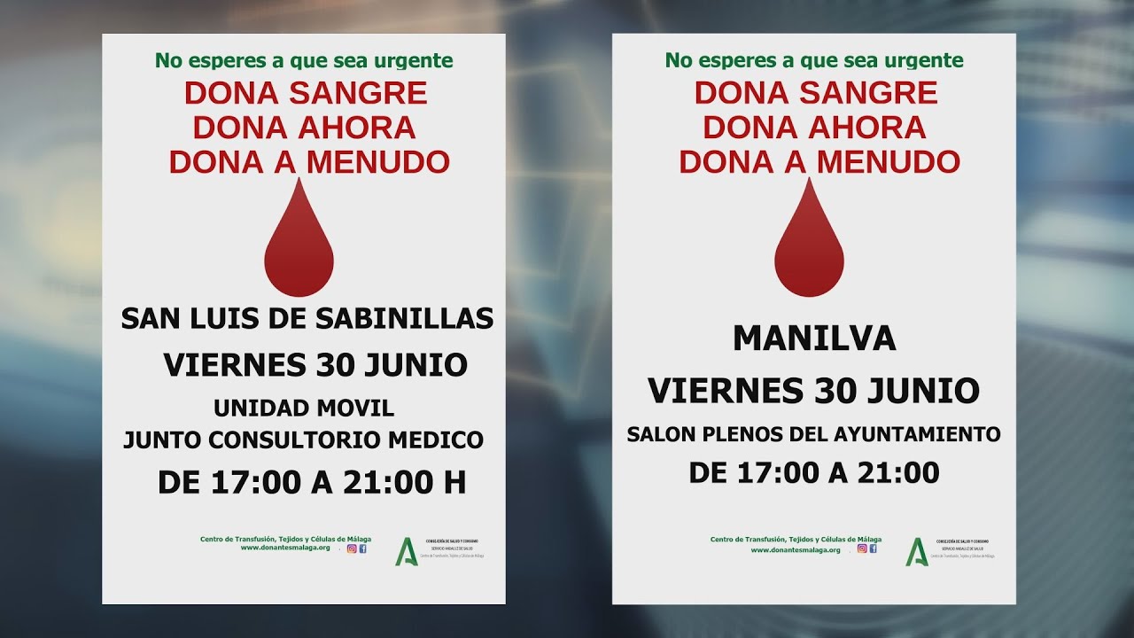 El 30 de junio podrán donar sangre en el municipio