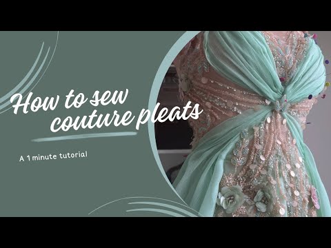 Create couture pleats in 1 MINUTE! | a sewing tutorial