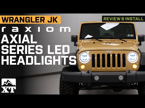 Jeep Wrangler JK Raxiom Axial Series 7-Inch LED Headlights with DRL Review & Install