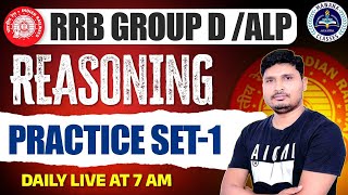 🧠| Railway Group D  2025 Reasoning | PYQ | Practice Set- 9 By Sunil sir 💯✅