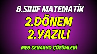 8. Sınıf Matematik 2. Dönem 2. Yazılı Provası Çözümlü Sorular | Meb  örnek Sınav