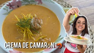 Crema de Camarón deliciosa delicia del mar