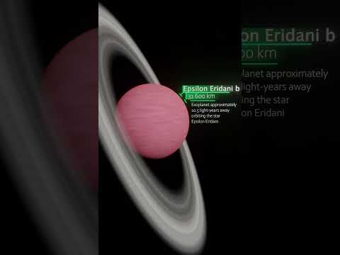 Epsilon Eridani b exoplanet rendered in Blender