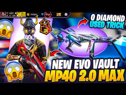 EVO MP40 2.0 FULL MAX FREE FIRE || 0 DIAMOND USED || 2025 NEW EVO VAULT EVENT || MP40 2.0 MAX  FF