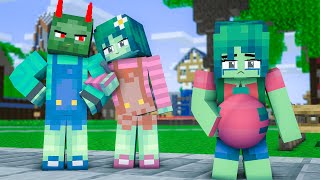 ZOMBIE SAD LIFE : ZOMBIE BOY IS EVIL BUT HE IS MY SUPERHERO -MINECRAFT FUNNY ANIMATION