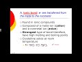 Chemical Bonds and Nomenclature Concepts