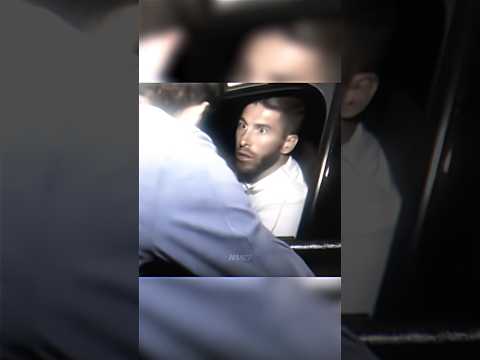 Sergio Ramos’ reaction to aggressive madrid fans kicking cars 💀