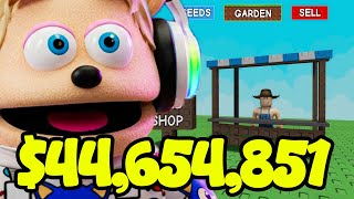 FROM 1K TO 44M IN GROW A GARDEN! (Roblox)