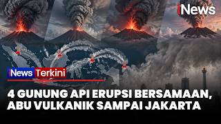 INDONESIA SIAGA! 4 Gunung Api Erupsi Bersamaan, Abu Vulkanik Sampai Jakarta | iNews Terkini