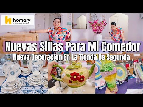 NUEVAS SILLAS PARA MI COMEDOR/TIENDA DE SEGUNDA MANO/DECORACIONES PARA TU HOGAR/HOMARY