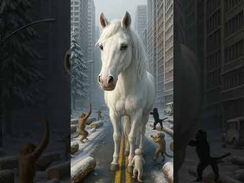 Inspiring Tale of the Hardworking Horse and Monkey #Shorts #AnimalAdventures #ViralVideos