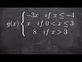 Graphing Piecewise Functions and Constraints