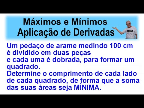 GRINGS - MÁXIMOS E MÍNIMOS - Aplicação DERIVADAS